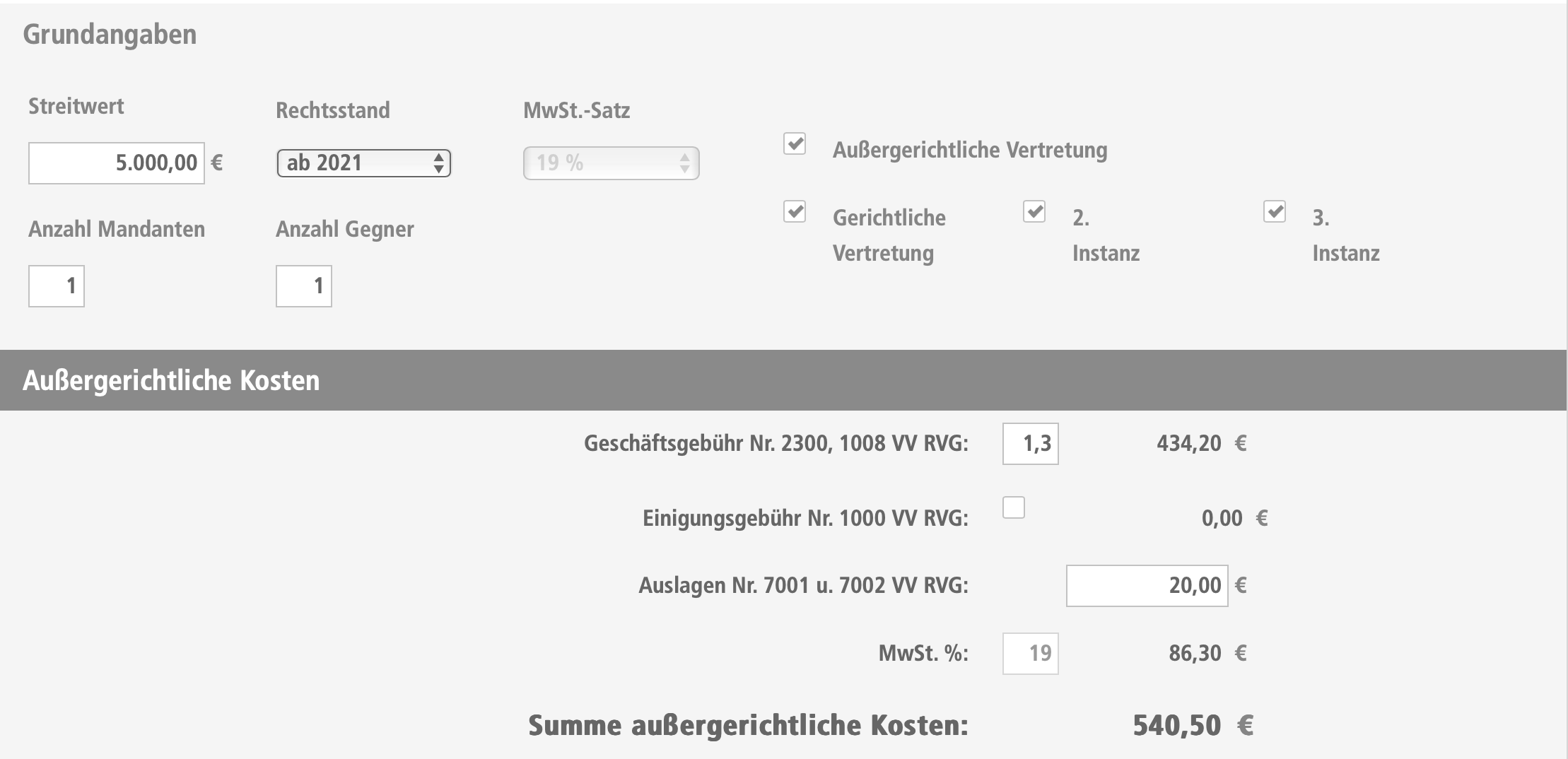 Rechnung Rechtsanwalt prüfen