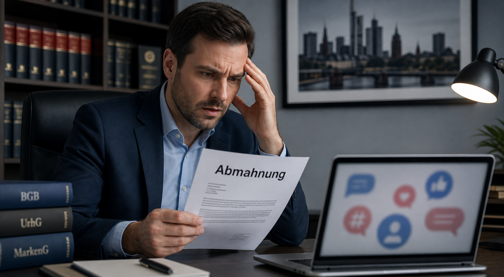 Abmahnung social media Facebook Instagram TikTok Snapchat